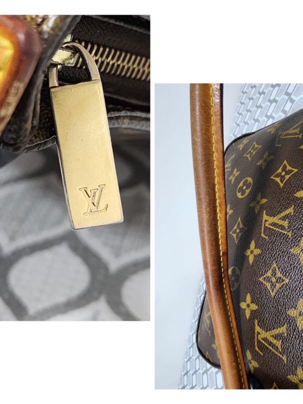 Authentic LOUIS VUITTON Monogram Canvas Looping MM Shoulder Bag Brown - Picture 9 of 15
